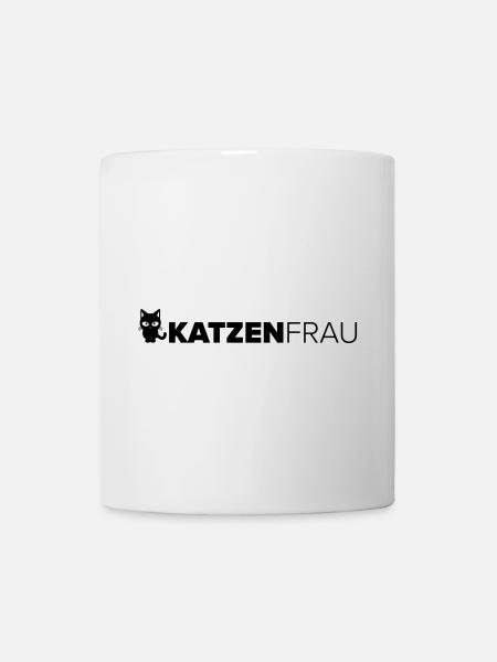 Katzenfrau - Tasse - Weiß