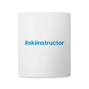 SKI INSTRUCTOR Skilehrer Hashtag - Tasse - Weiß - Vorne
