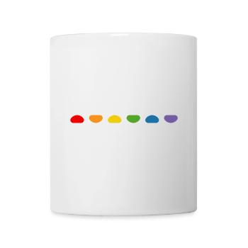 Regenbogen Nugget - Tasse - Weiß - Vorne