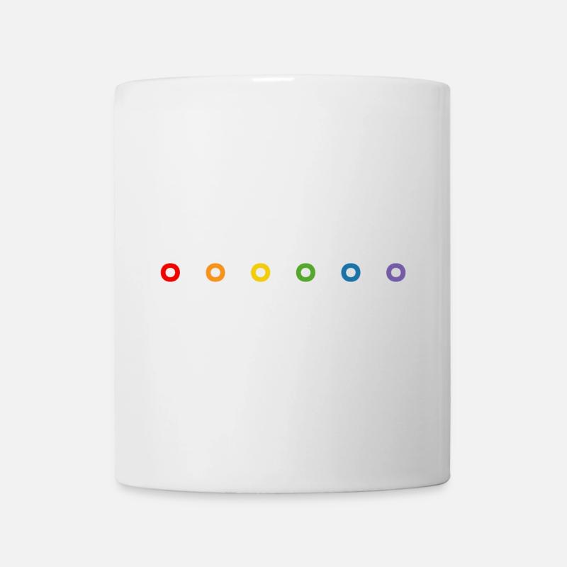 LGBT Regenbogen donuts LGBT lgbtqi queer - Tasse - Weiß