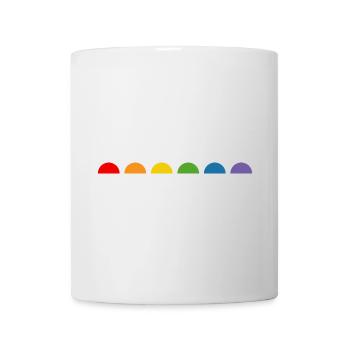 Rainbow Fun Halbkreis - Tasse - Weiß - Vorne