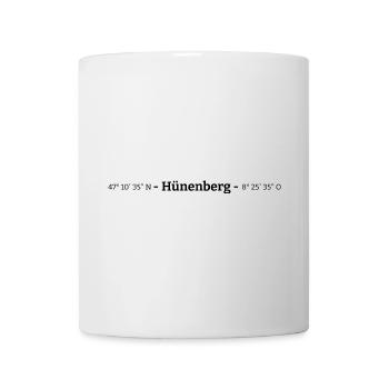 Koordinaten Hünenberg Kanton Zug - Tasse - Weiß - Vorne