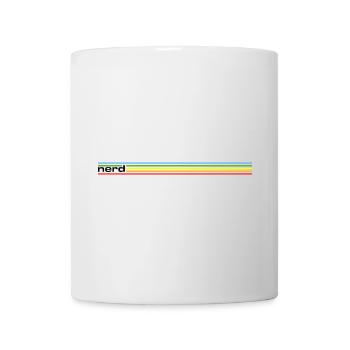 NERDY forever - nerd Rainbow - Tasse - Weiß - Vorne
