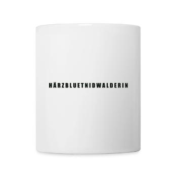 Härzbluetnidwalderin Kanton Nidwalden - Tasse - Weiß - Vorne