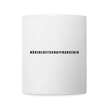 Härzbluetschaffhauserin Kanton Schaffhausen - Tasse - Weiß - Vorne