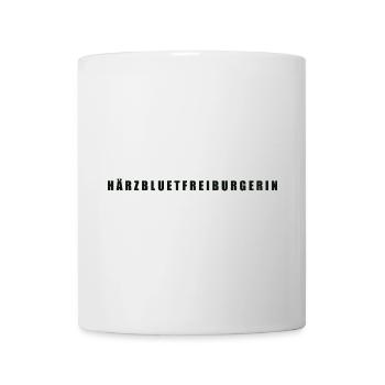 Härzbluetfreiburgerin Kanton Freiburg - Tasse - Weiß - Vorne