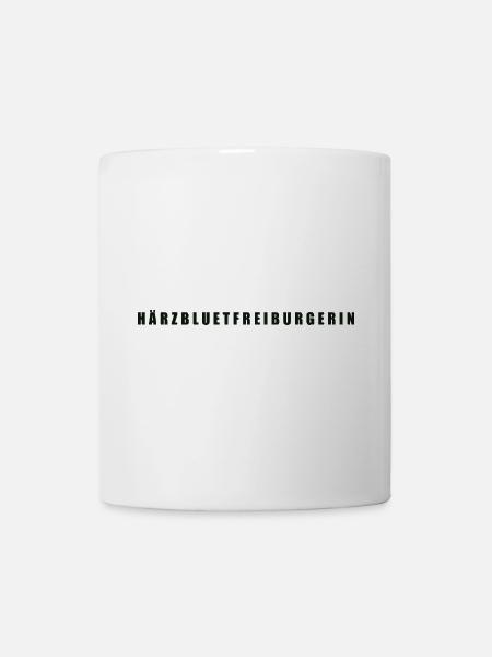 Härzbluetfreiburgerin Kanton Freiburg - Tasse - Weiß