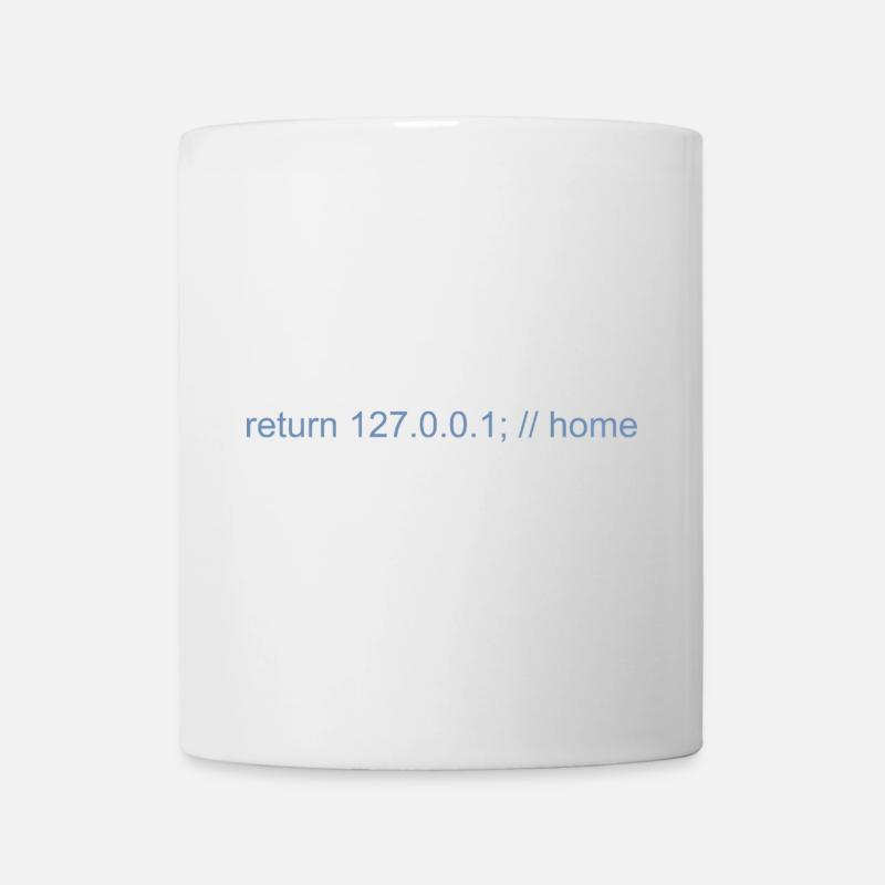 Programmierer Nerd IT Witz Developer Zuhause - Tasse - Weiß