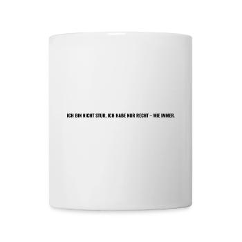 arrogant, proud, courageous, honest, free, , right - Mug - white - Front
