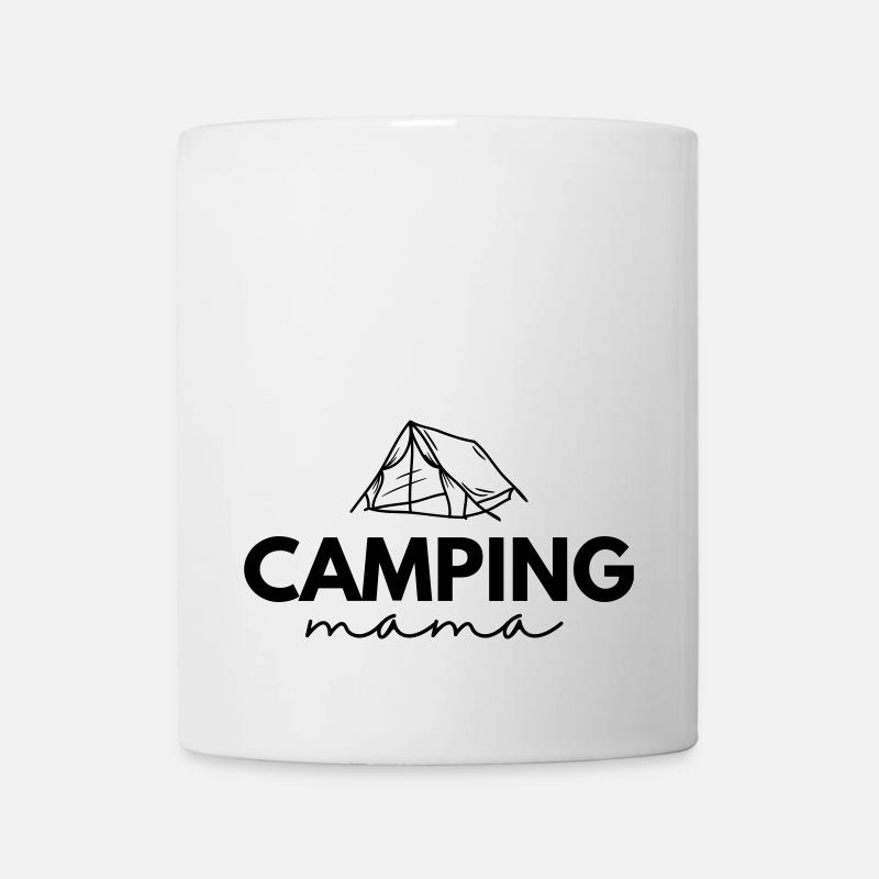 Camping Partnerlook Mutter und Kind | Camper Mama - Tasse - Weiß