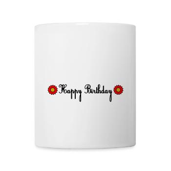 ALLES GUTE ZUM GEBURTSTAG. ALLES GUTE ZUM GEBURTSTAG. JAHRESTAG. - Tasse - Weiß - Vorne