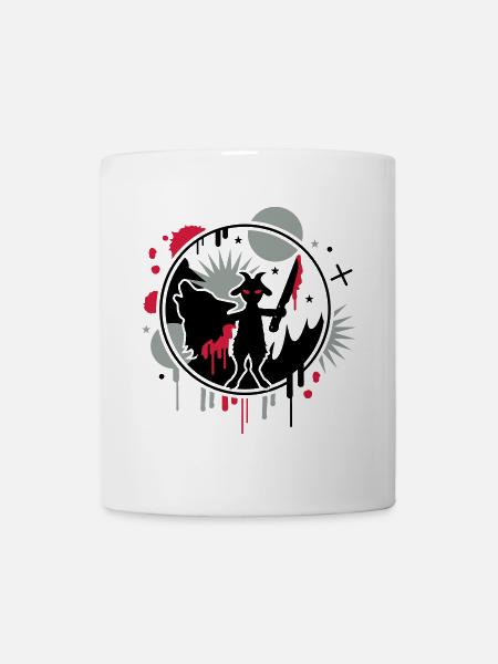 Der Wolf und das 7.Geisslein - Tasse - Weiß
