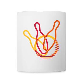 Design jeu de quilles - Mug blanc - blanc - Devant