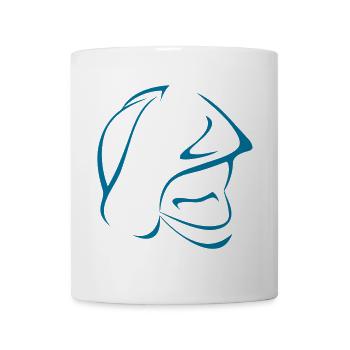Feuerwehrhelm - Tasse - Weiß - Vorne