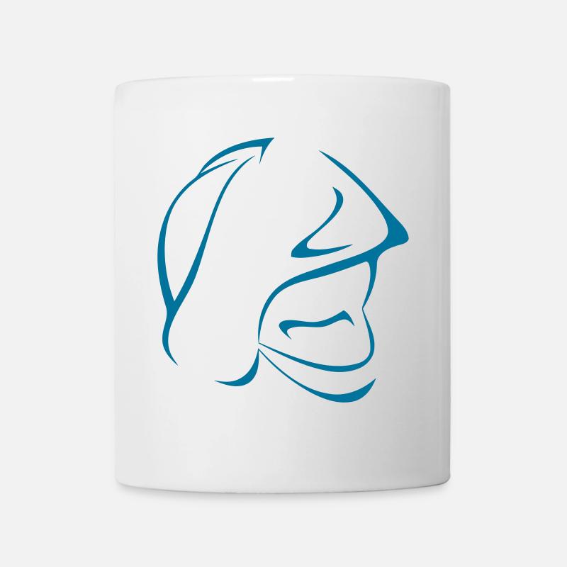 casque pompiers - Mug blanc - blanc
