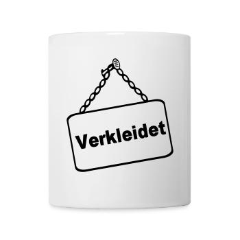 Party Shirt ,Feiern , Karneval, Verkleidet(25) - Tasse - Weiß - Vorne