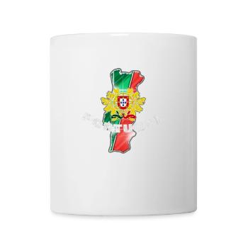 Portugal - Carte et Emblème - Mug blanc - blanc - Devant