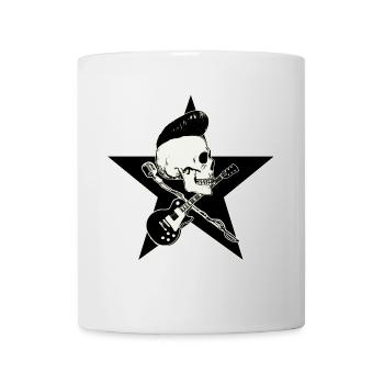 Rock-n-Roll Skull - Tasse - Weiß - Vorne