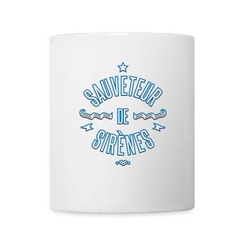 sauveteur de sirenes 2 - Mug blanc - blanc - Devant