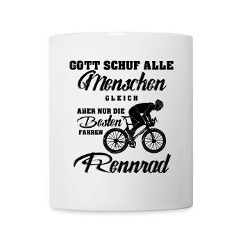 Rennrad - Tasse - Weiß - Vorne