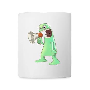Schreiendes Alien - Tasse - Weiß - Vorne