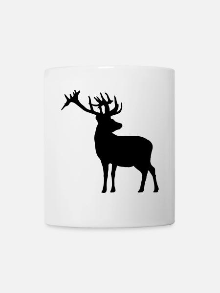 Hirsch - Tasse - Weiß