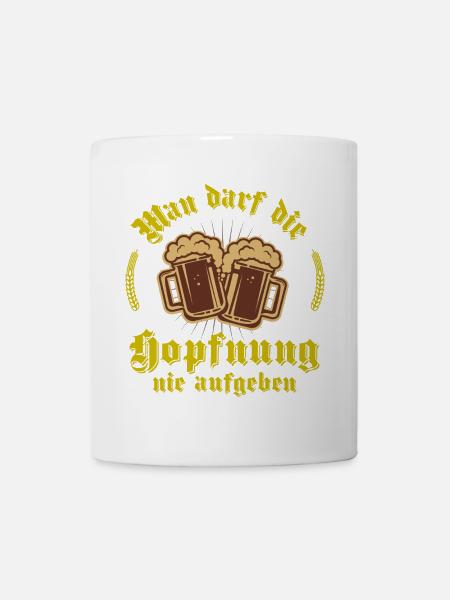 Unterhopft - Tasse - Weiß