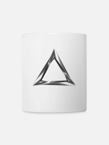 triangle impossible - Mug blanc - blanc