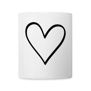 Heart symbol love friendship life gift - Mug - white - Front