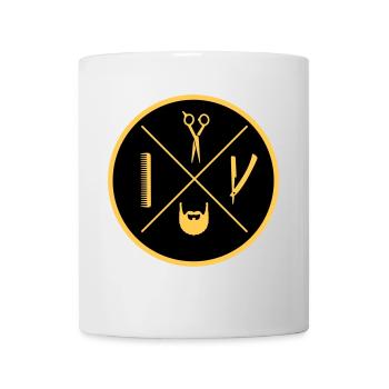 logo barber - Mug - white - Front