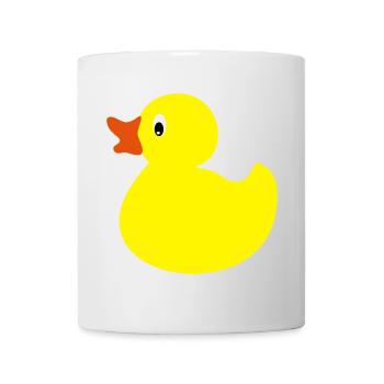Funny little duck in yellow - Mug - white - Front