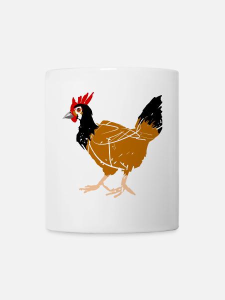 Poule - Mug blanc - blanc