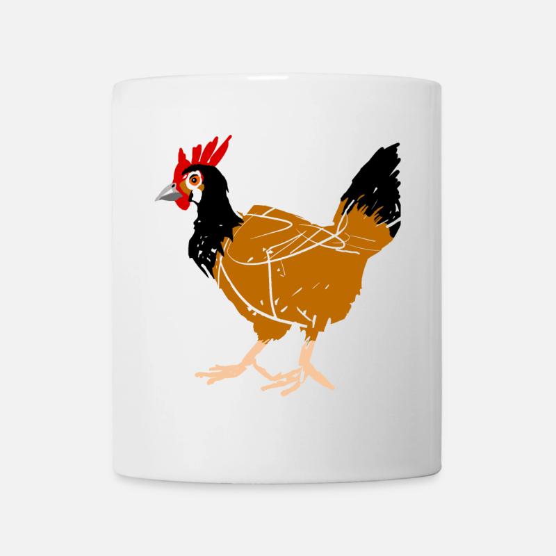 Poule - Mug blanc - blanc