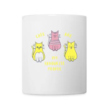 cats are my favourite - Tasse - Weiß - Vorne