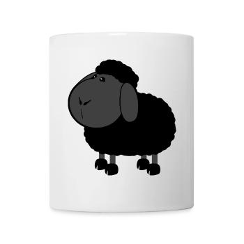 Schwarzes Schaf - Tasse - Weiß - Vorne