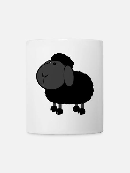 Schwarzes Schaf - Tasse - Weiß