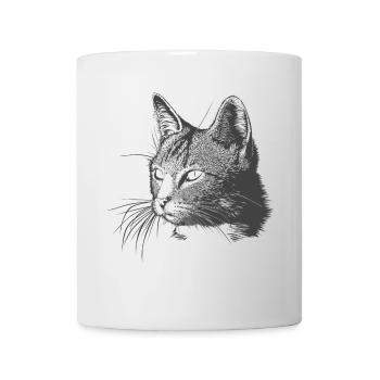 Katze - Tasse - Weiß - Vorne