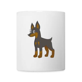 Deutscher Pinscher - Tasse - Weiß - Vorne