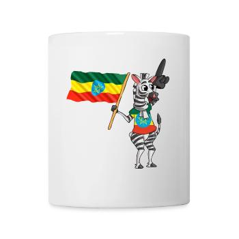 Ethiopian zebra - Mug - white - Front