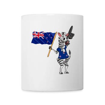 Néo-Zélandais Zebra - Mug blanc - blanc - Devant