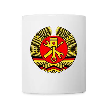 DDR Tuning Coat of Arms 3c (+ Your Text) - Mug - white - Front