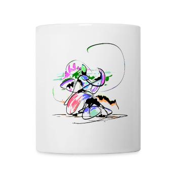 Zauberer Abstrakt - Tasse - Weiß - Vorne