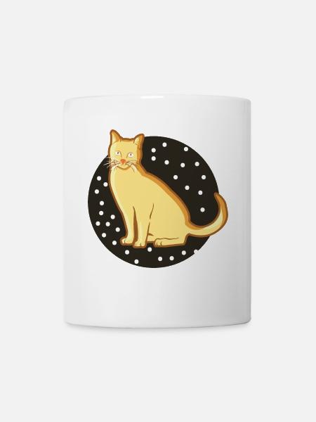 Chat mignonne douce d'or shorthair - Mug blanc - blanc