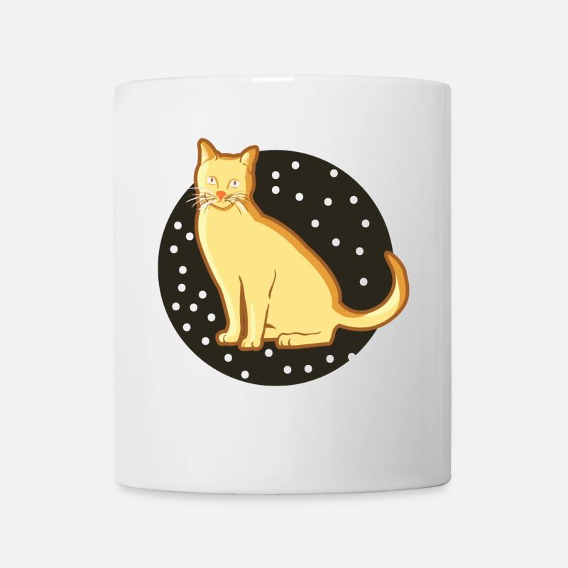Chat mignonne douce d'or shorthair - Mug blanc - blanc