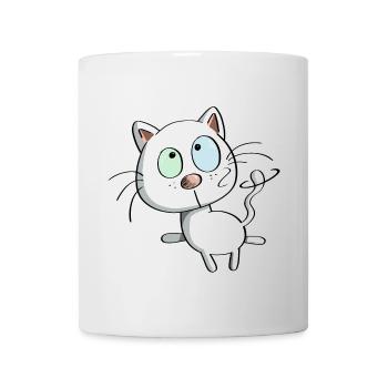 Katze auf Tour - Katzen - Kätzchen - Kitten - Tier - Tasse - Weiß - Vorne
