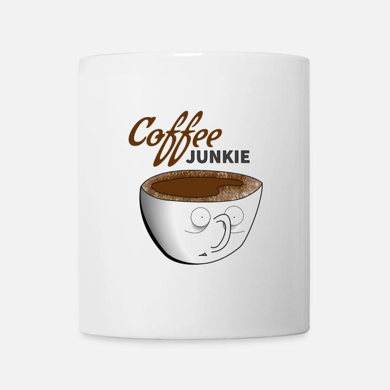Kaffee Junkie - Tasse - Weiß