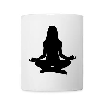 Meditieren - Tasse - Weiß - Vorne