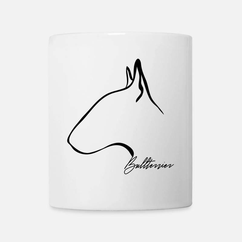 BULL TERRIER profile Wilsigns - Mug - white