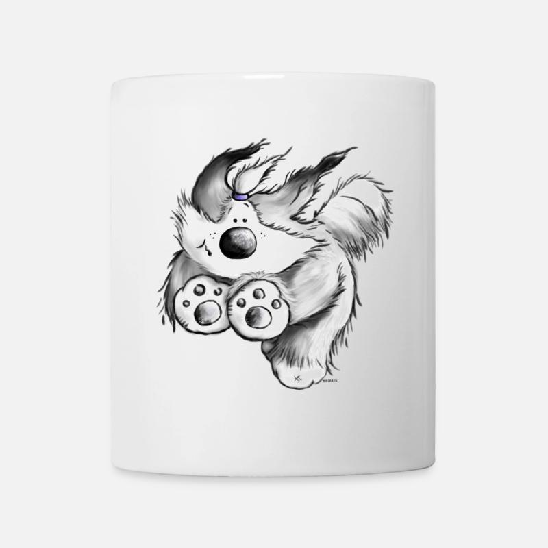 Flying Bearded Collie- Chien - Mug blanc - blanc