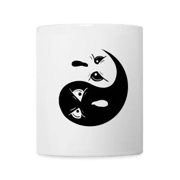 Yin Yang Ghosts I Halloween - Mug - white - Front